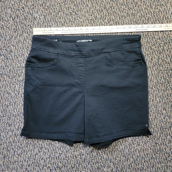 NWOT Black Stretch Liz Claiborne Shorts Size 14 - Picture 6 of 12